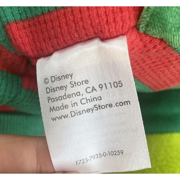 Disney Store Winnie the Pooh Bear Pajamas Red Green Christmas Plush Toy  EUC - Picture 7 of 11